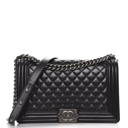 Chanel Lambskin Quilted New Medium Boy Flap Black 1 of 8