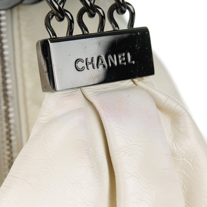 Chanel Lambskin Large Rock and Chain Hobo White 9 of 13