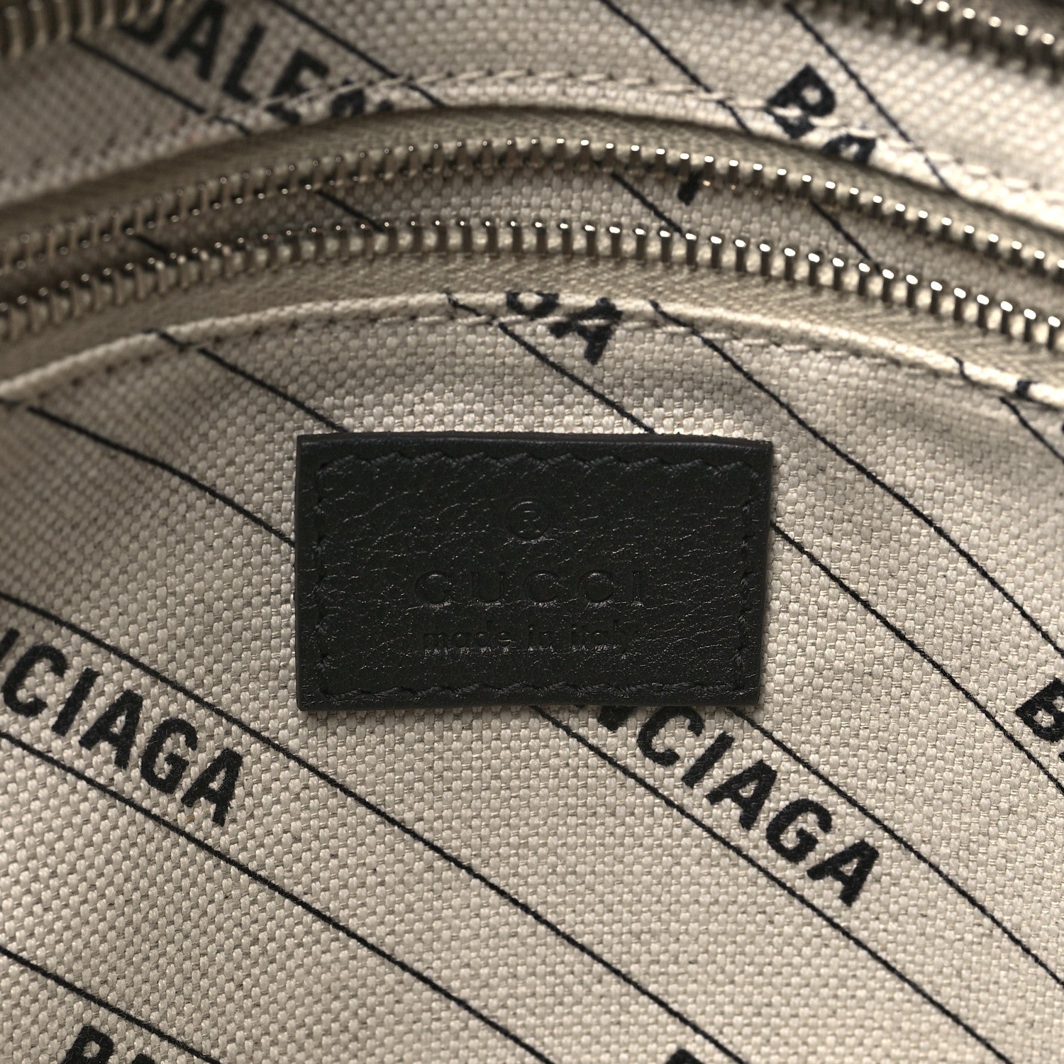Balenciaga X GUCCI GG Supreme Monogram Neo Classic Silver Hardware City Beige Ebony 7 of 12