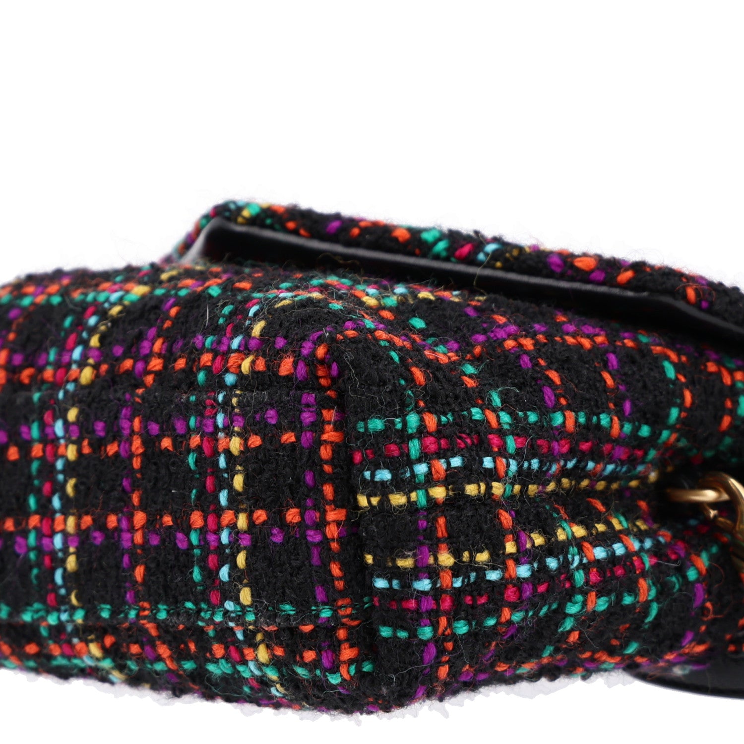 Saint Laurent Tweed Toy Loulou Shoulder Bag Black 3 of 11