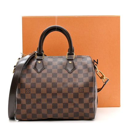 Louis Vuitton Damier Ebene Speedy Bandouliere 25 11 of 11