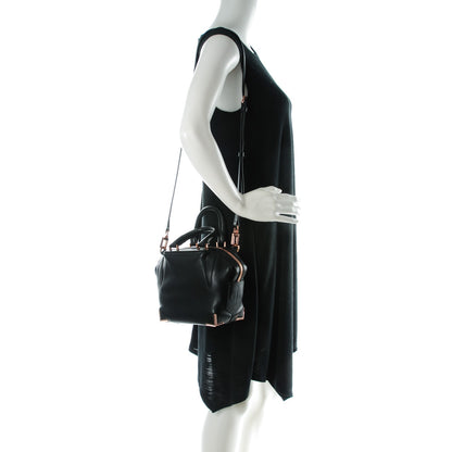 Alexander Wang Pebbled Calfskin Mini Emile Black Rose Gold Hardware 2 of 7