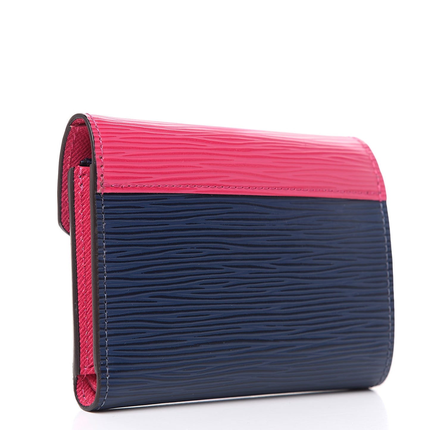Epi Victorine Wallet Indigo Hot Pink