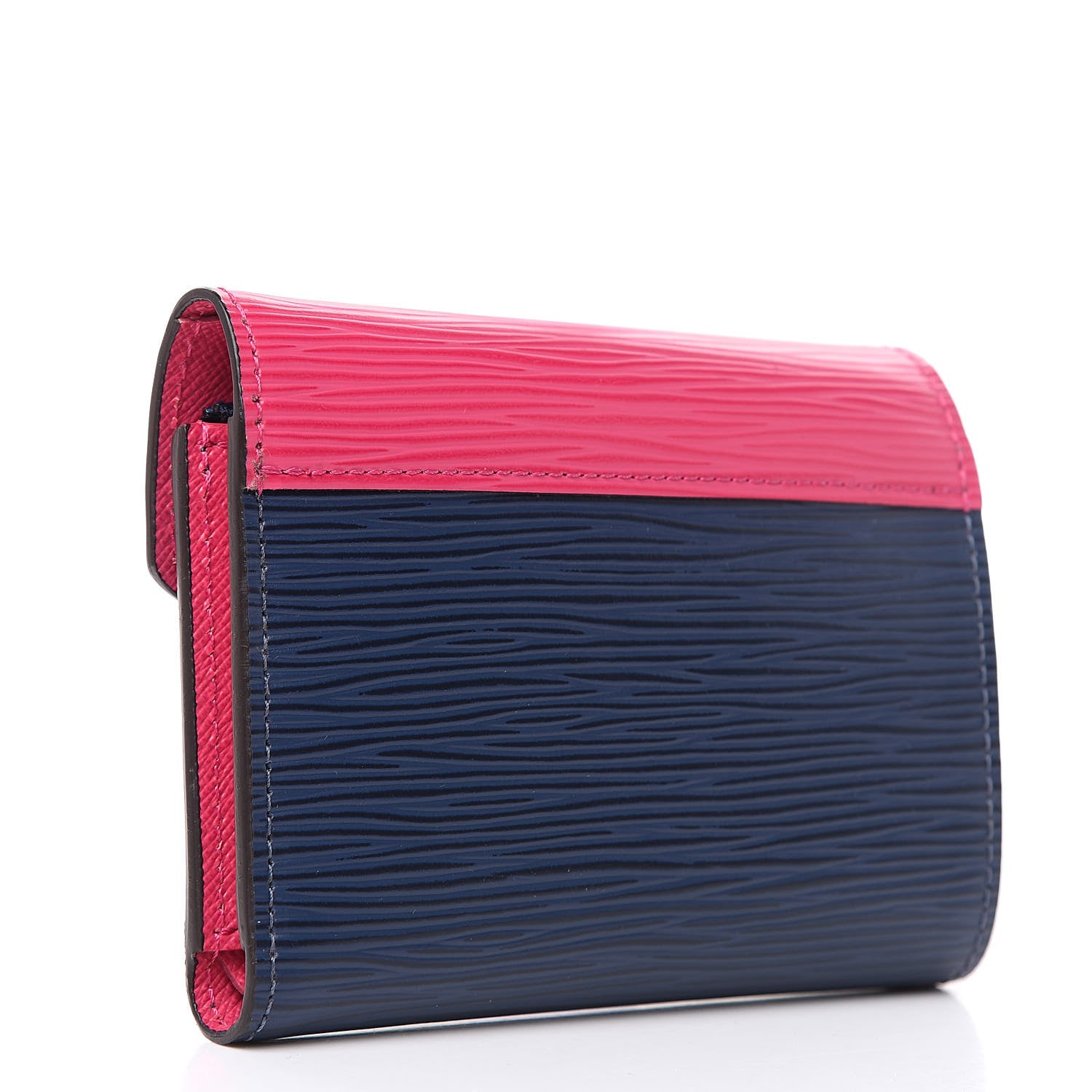 Louis Vuitton Epi Victorine Wallet Indigo Hot Pink 3 of 7