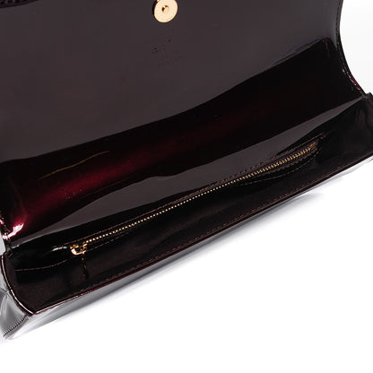 Louis Vuitton Patent Sobe Clutch Amarante 5 of 7