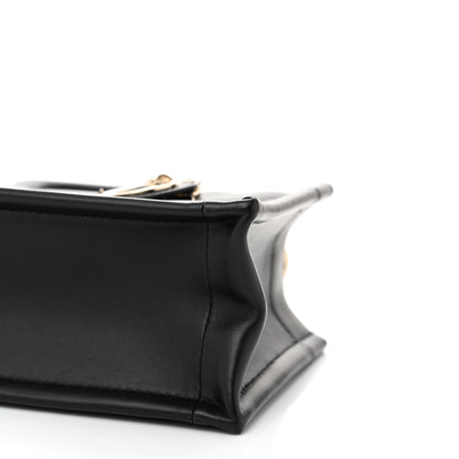 Christian Dior Calfksin Macrocannage Mini Book Tote Black 10 of 10