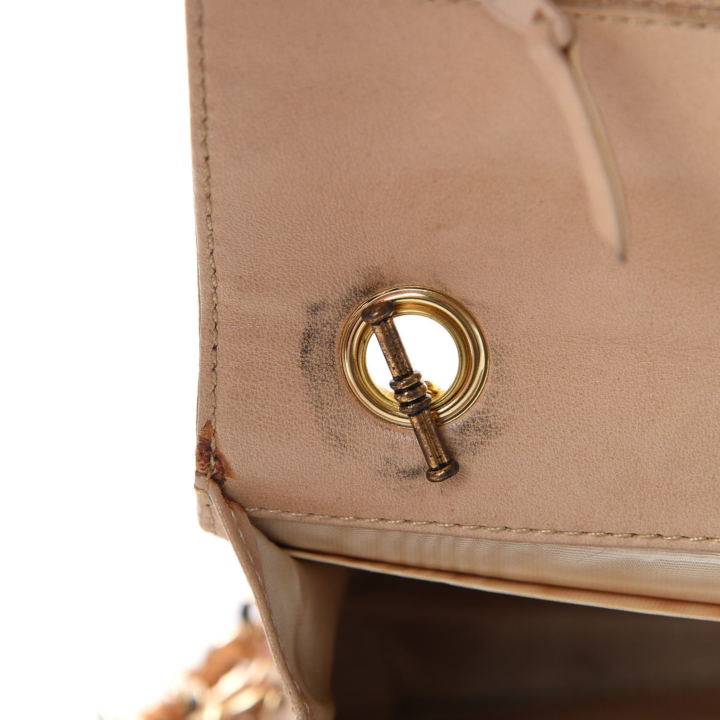 Caviar Timeless CC Wallet on Chain WOC Beige