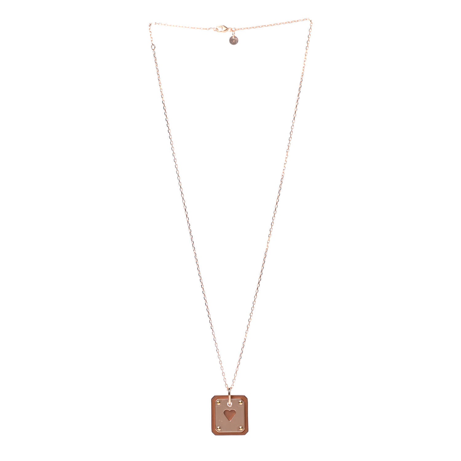 Hermes Swift As De Coeur Necklace Gold 3 of 5