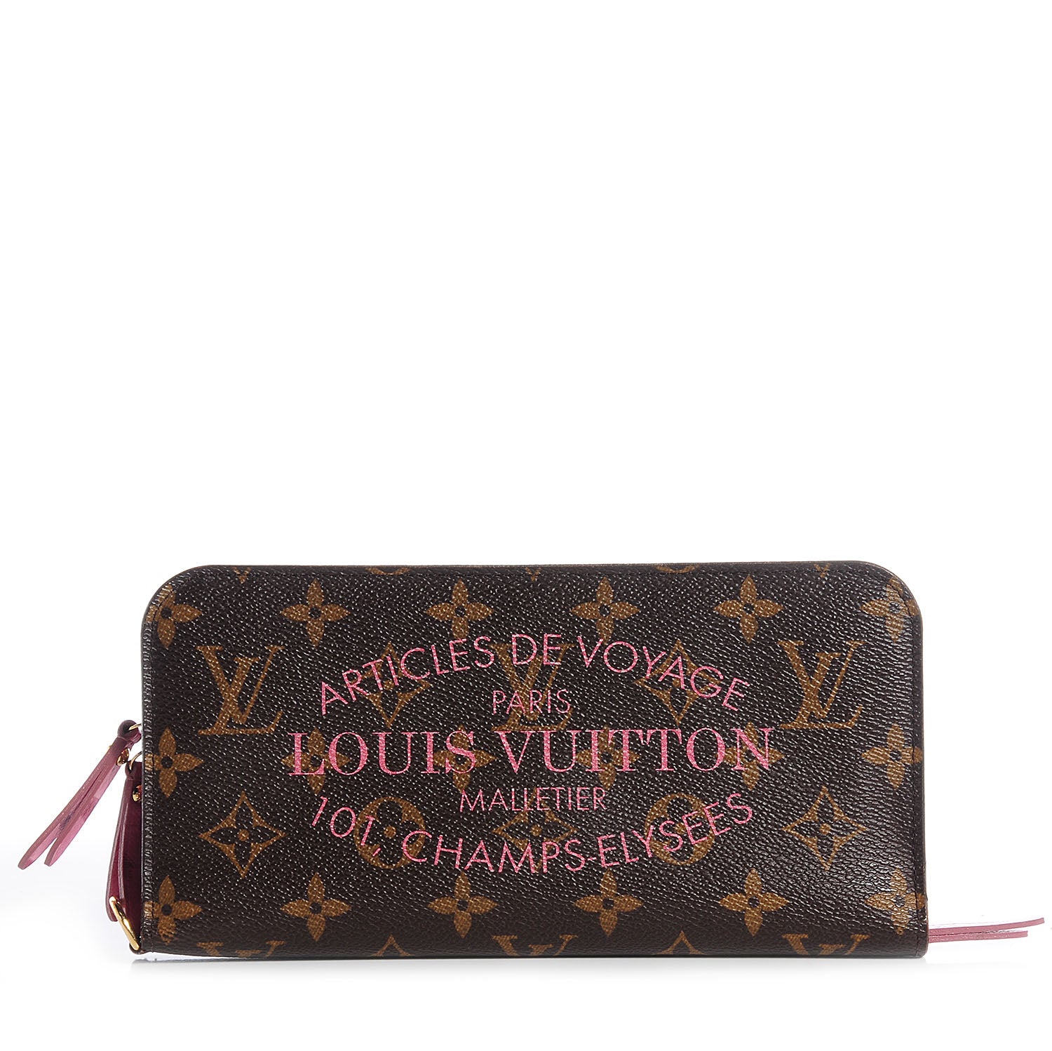 Louis Vuitton Monogram Articles de Voyage Ikat Insolite Wallet Rose Velours 1 of 7