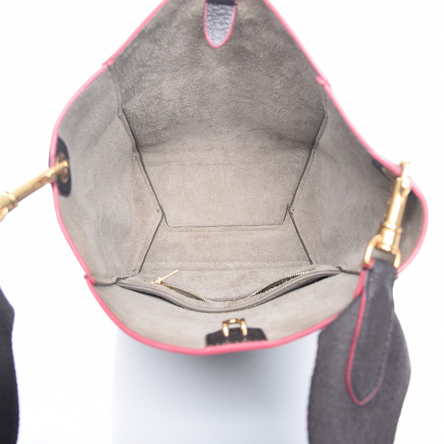 Celine Goatskin Small Sangle Bucket Bag Dark Taupe 5 of 7