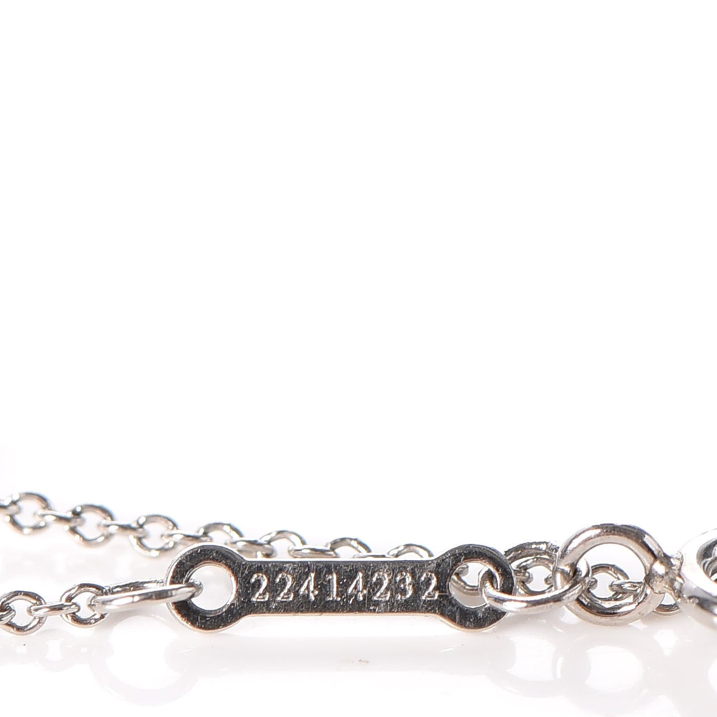 Platinum Diamond .40ct Elsa Peretti Diamonds By The Yard Pear Shape Necklace