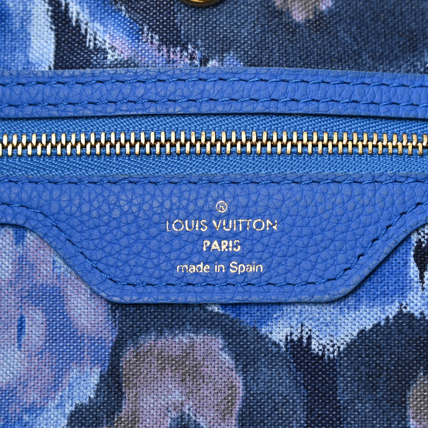Monogram Articles de Voyage Ikat Neverfull MM Grand Blue
