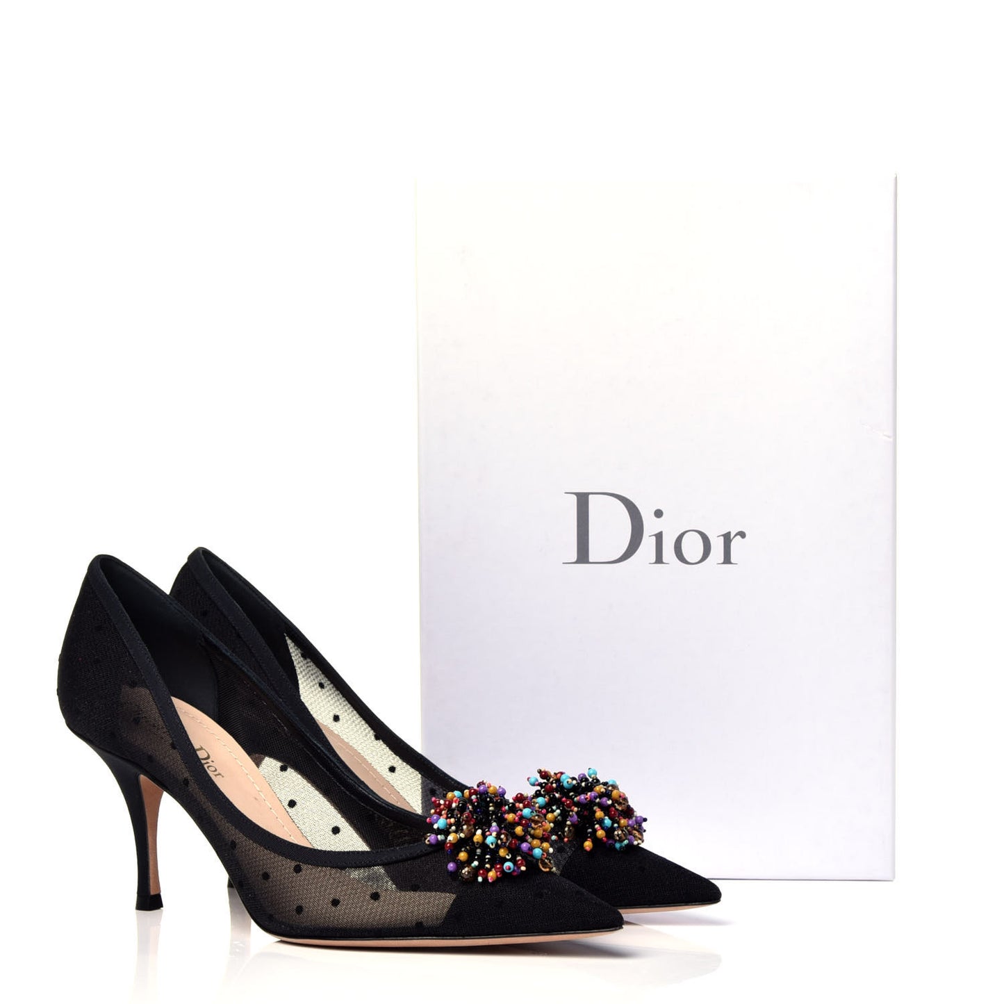 Grosgrain Plumetis Dior Blossom Pump 39 Black