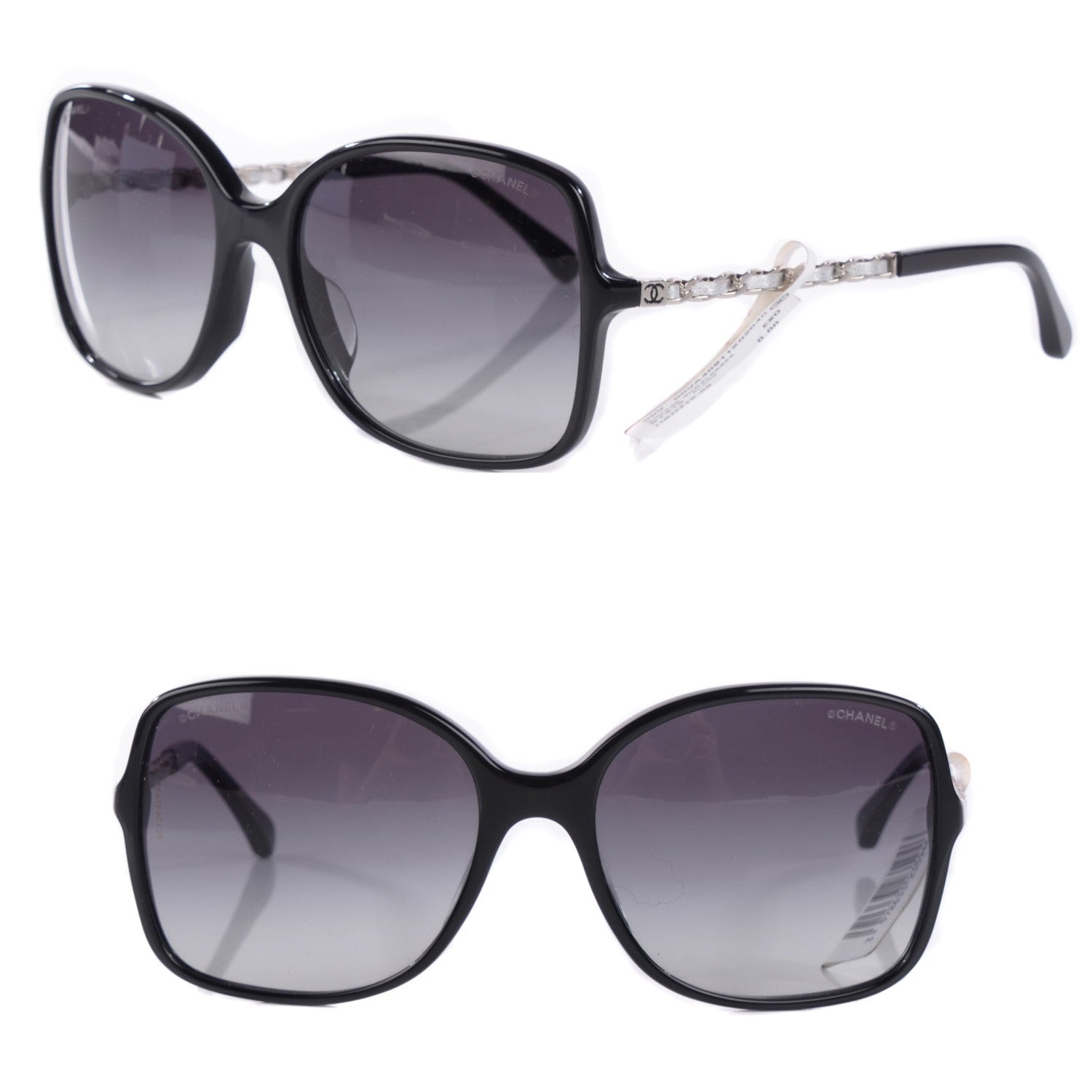 Chanel Chain Sunglasses 5210-Q-A Black Silver 1 of 5