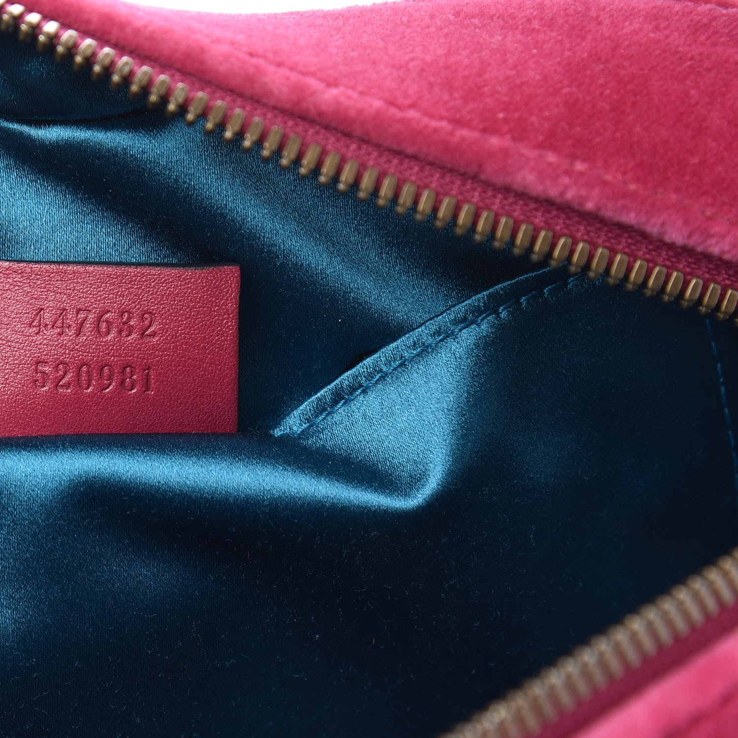 Gucci Velvet Matelasse Small GG Marmont Chain Shoulder Bag Light Raspberry Rose 7 of 12