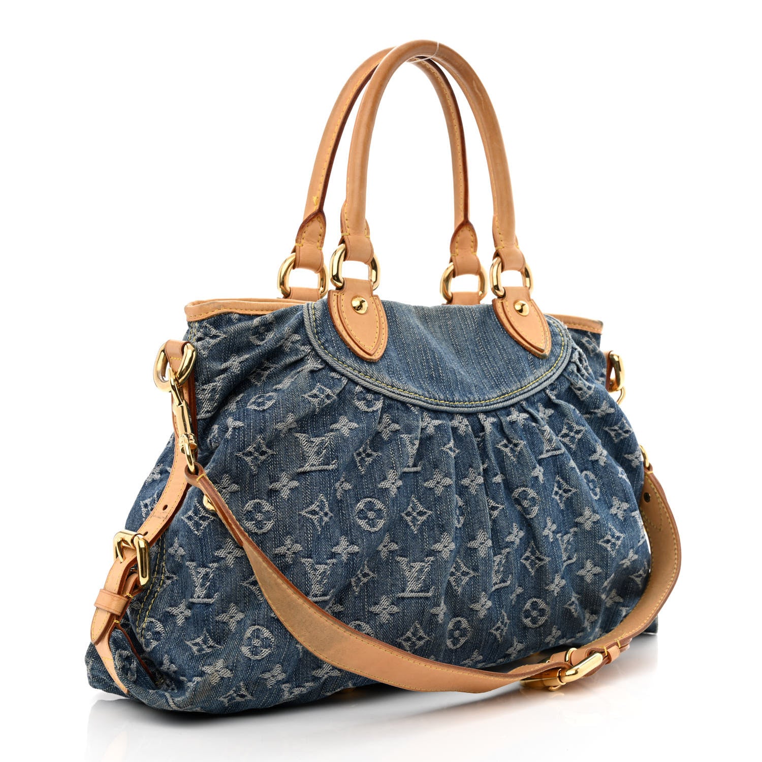 Louis Vuitton Denim Neo Cabby MM Blue 3 of 19