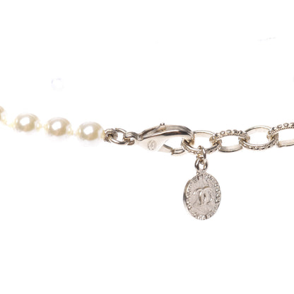 Chanel Graduated Pearl CC Short Necklace Gold 4 of 5