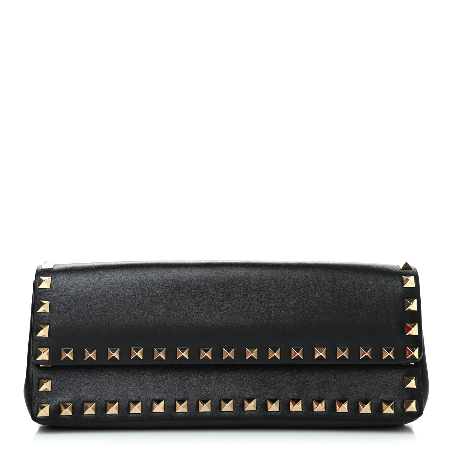 Nappa Rockstud Bangle Clutch Black