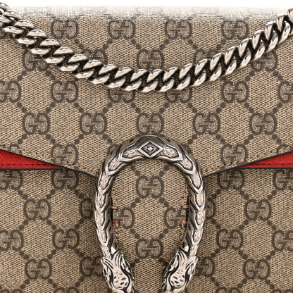 Gucci GG Supreme Monogram Small Dionysus Shoulder Bag Red 8 of 14