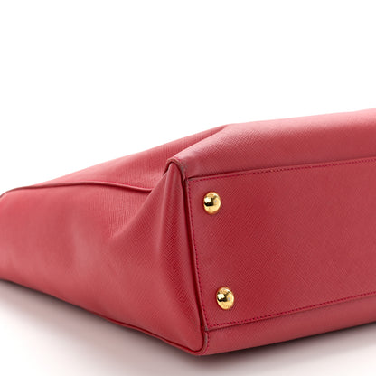 Prada Saffiano Lux Medium Tote Fuoco 9 of 11