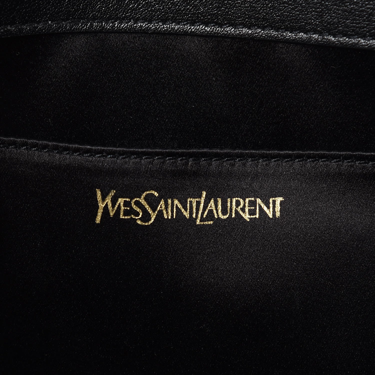 Saint Laurent Calfskin Monogram Large Belle De Jour Clutch Black 6 of 9