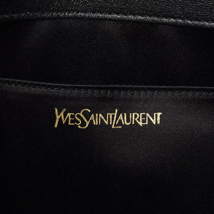 Saint Laurent Calfskin Monogram Large Belle De Jour Clutch Black 6 of 9