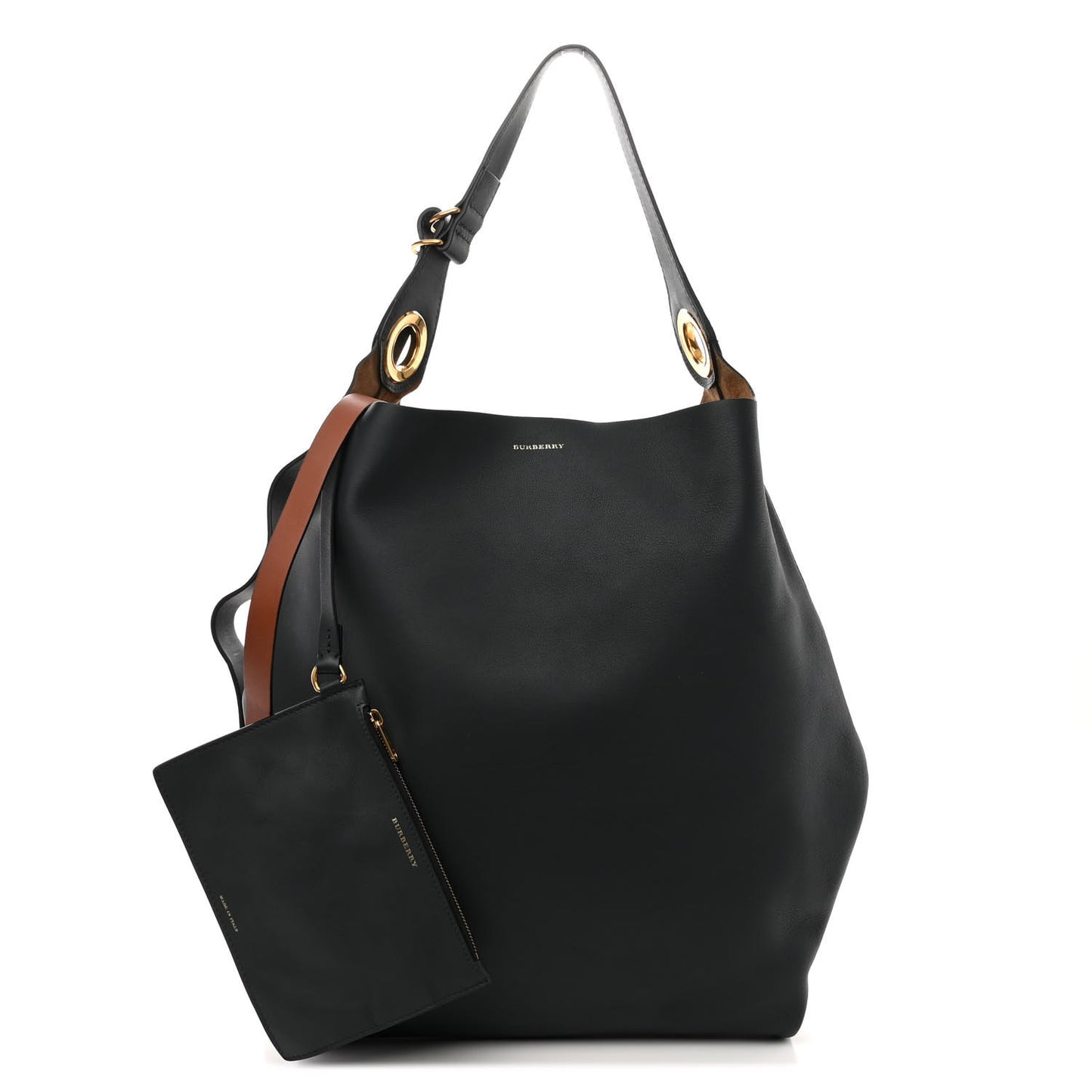 Calfskin Medium Grommet Hobo Dark Emerald