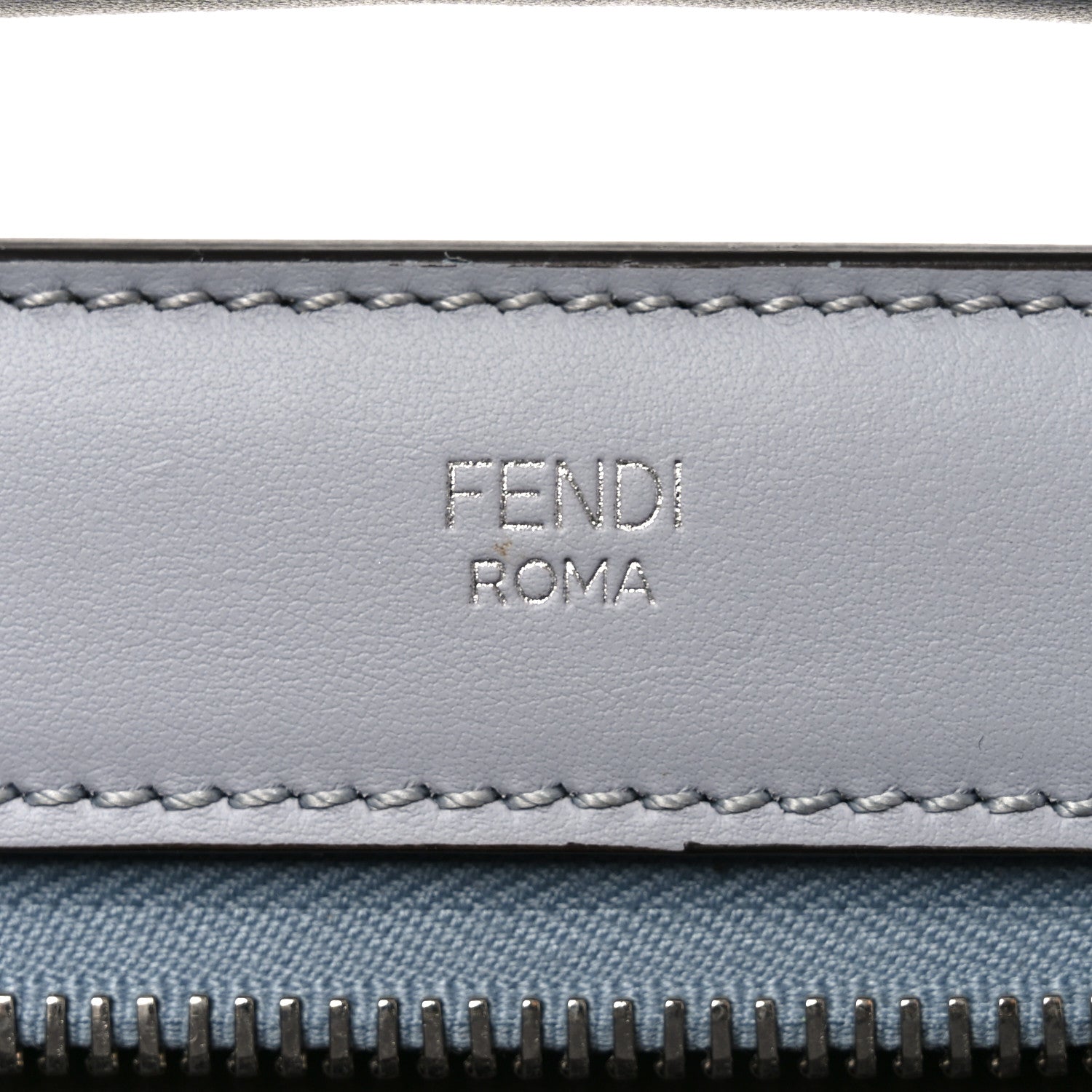 Fendi Vitello Baltico Dolce DotCom Satchel Ardesia 7 of 12