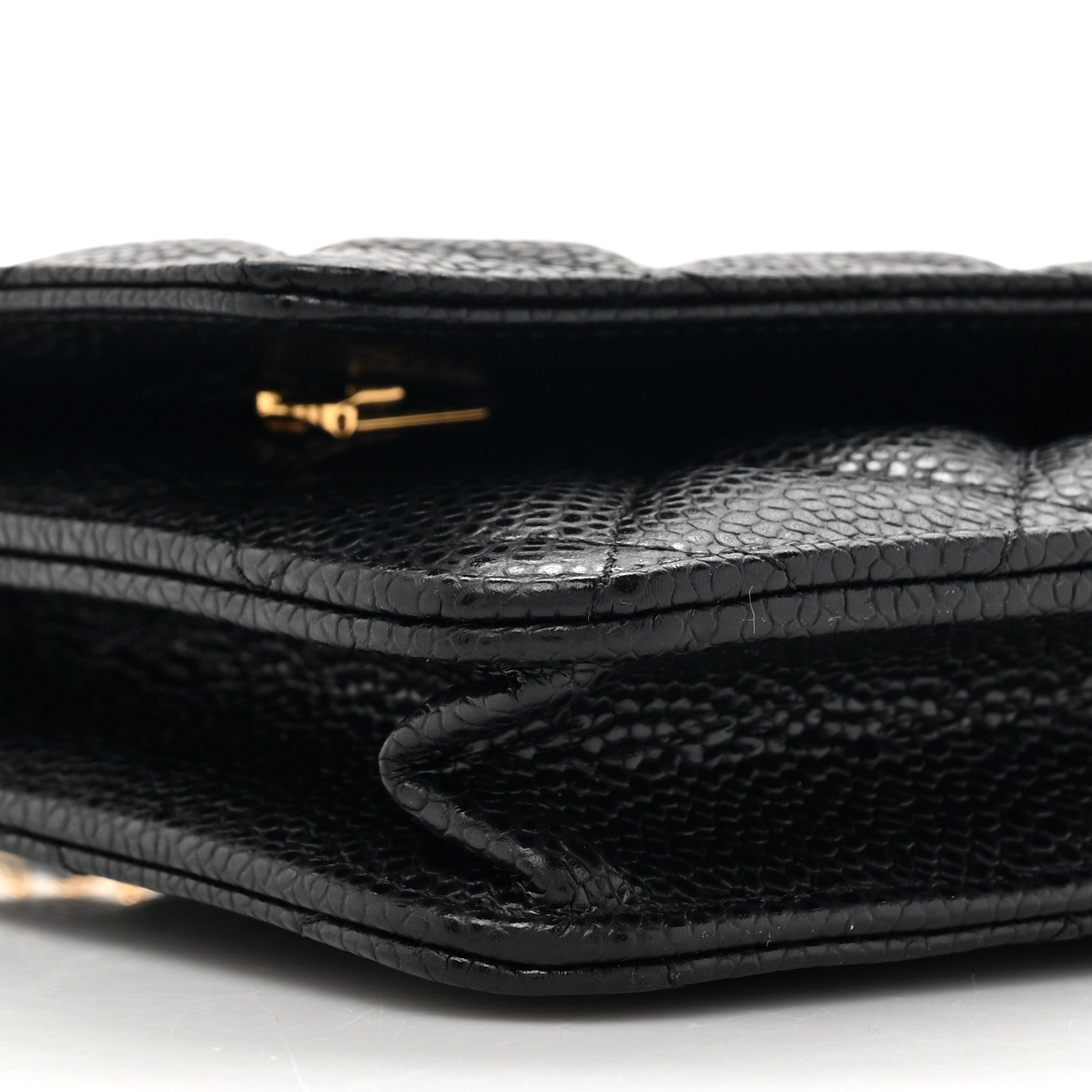 Chanel Caviar Quilted Wallet on Chain WOC Black 11 of 12