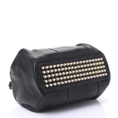 Alexander Wang Pebbled Lambskin Rocco Black Pale Gold Hardware 3 of 8
