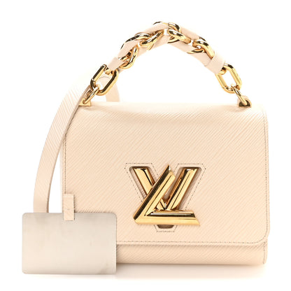 Louis Vuitton Epi Twist Braided Chain Shoulder Bag PM Quartz White 3 of 11
