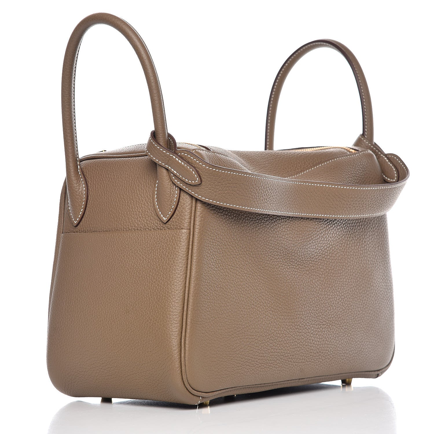 Hermes Taurillon Clemence Lindy 30 Etoupe 3 of 10