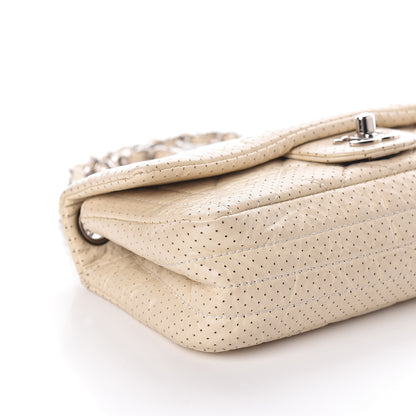 Chanel Aged Calfskin Perforated Small Flap Ivory 9 of 10