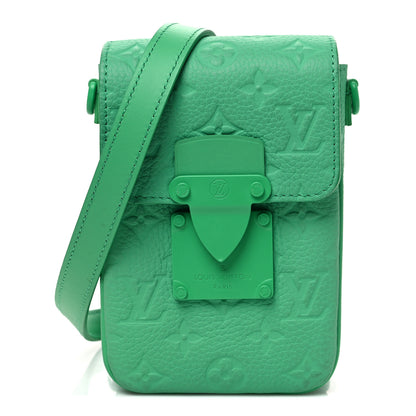 Louis Vuitton Taurillon Monogram S Lock Wearable Wallet Minty Green 1 of 10