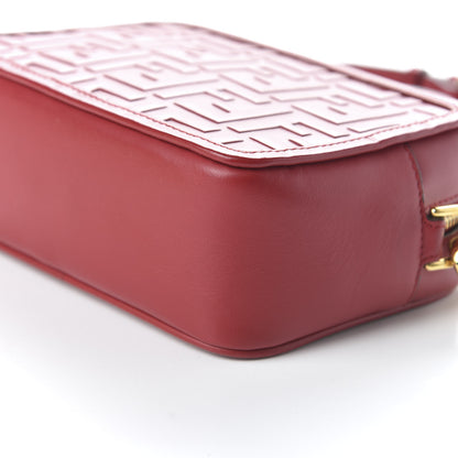 Fendi Vitello Century FF 1974 Embossed Mini Camera Case Fragola 7 of 11