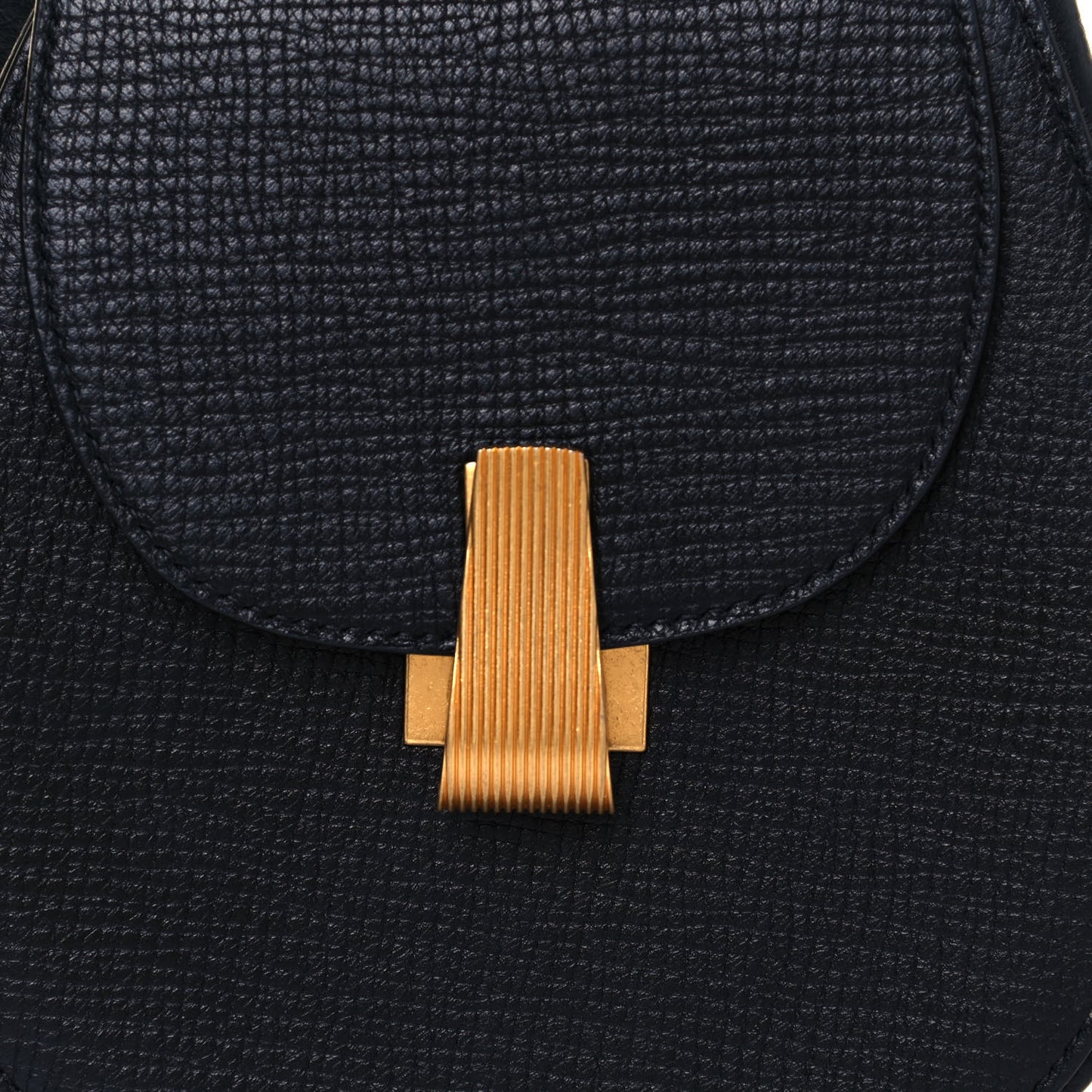 Palmellato Calfskin Rounded Belt Bag Black
