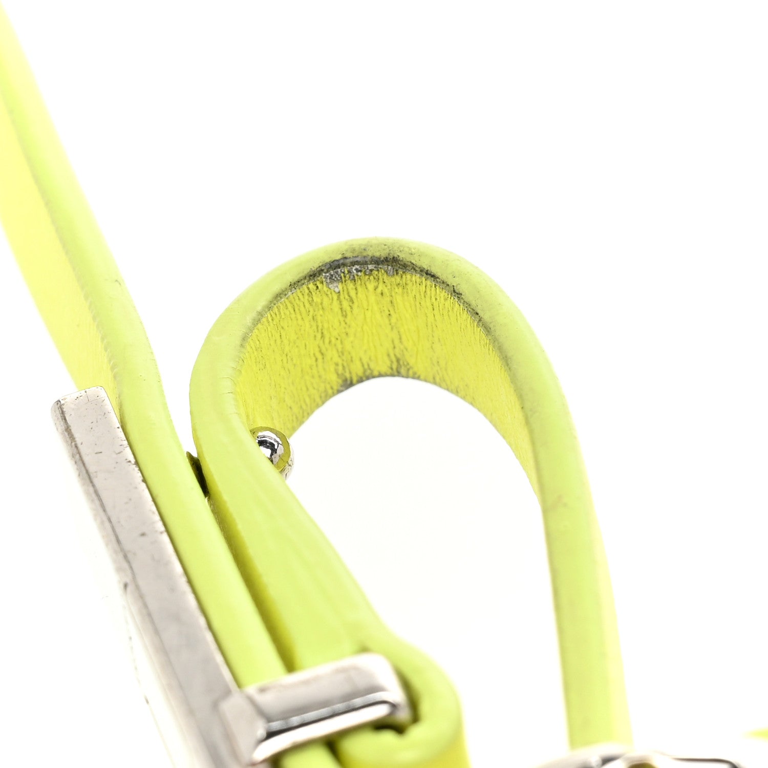 Givenchy Smooth Calfskin Small Moon Cut Out Shoulder Bag Fluo Yellow 22 of 23