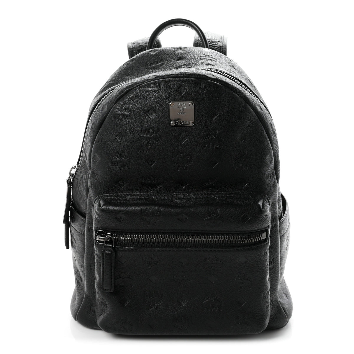MCM Calfskin Ottomar Small Stark Backpack Black 1 of 9