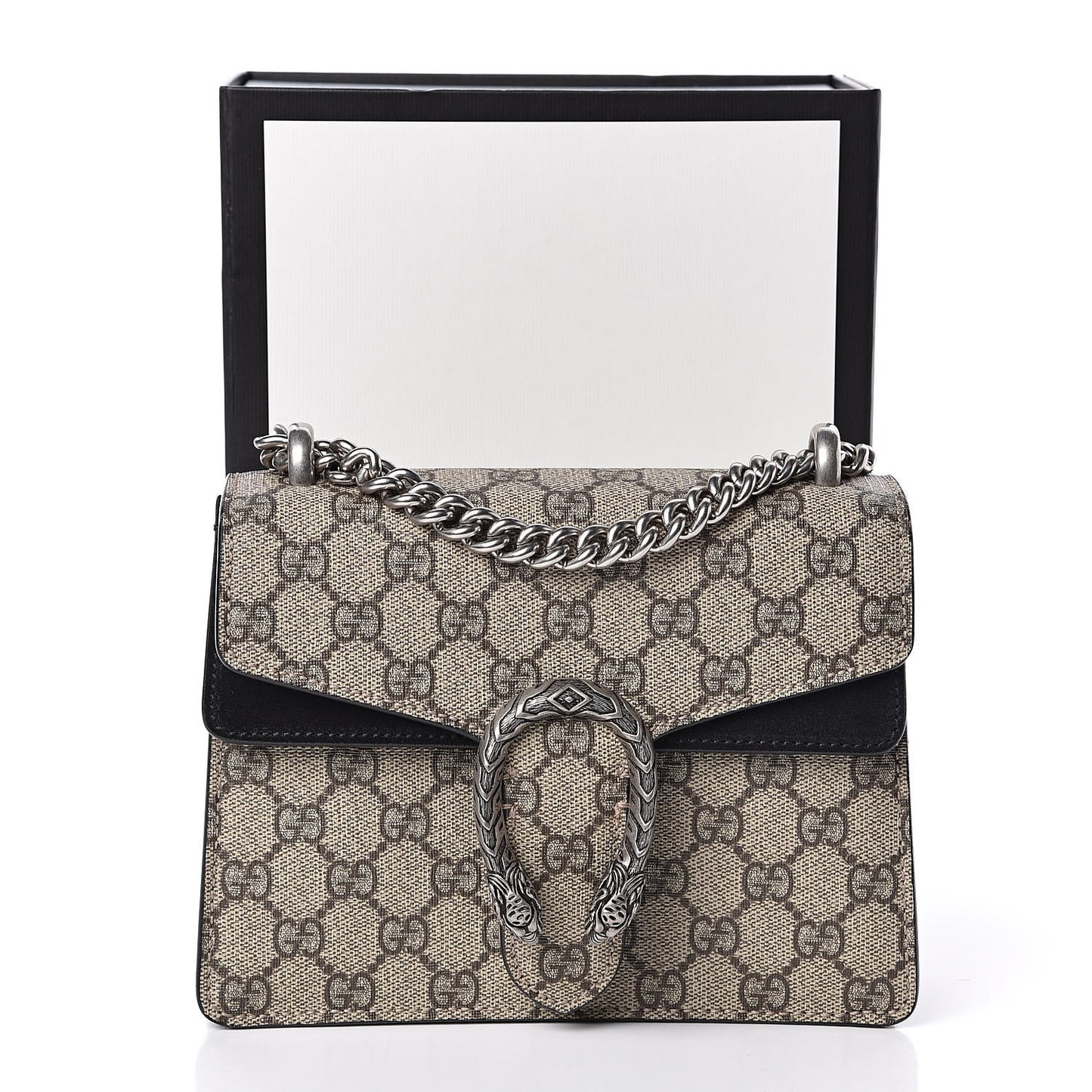 GG Supreme Monogram Mini Dionysus Shoulder Bag Black