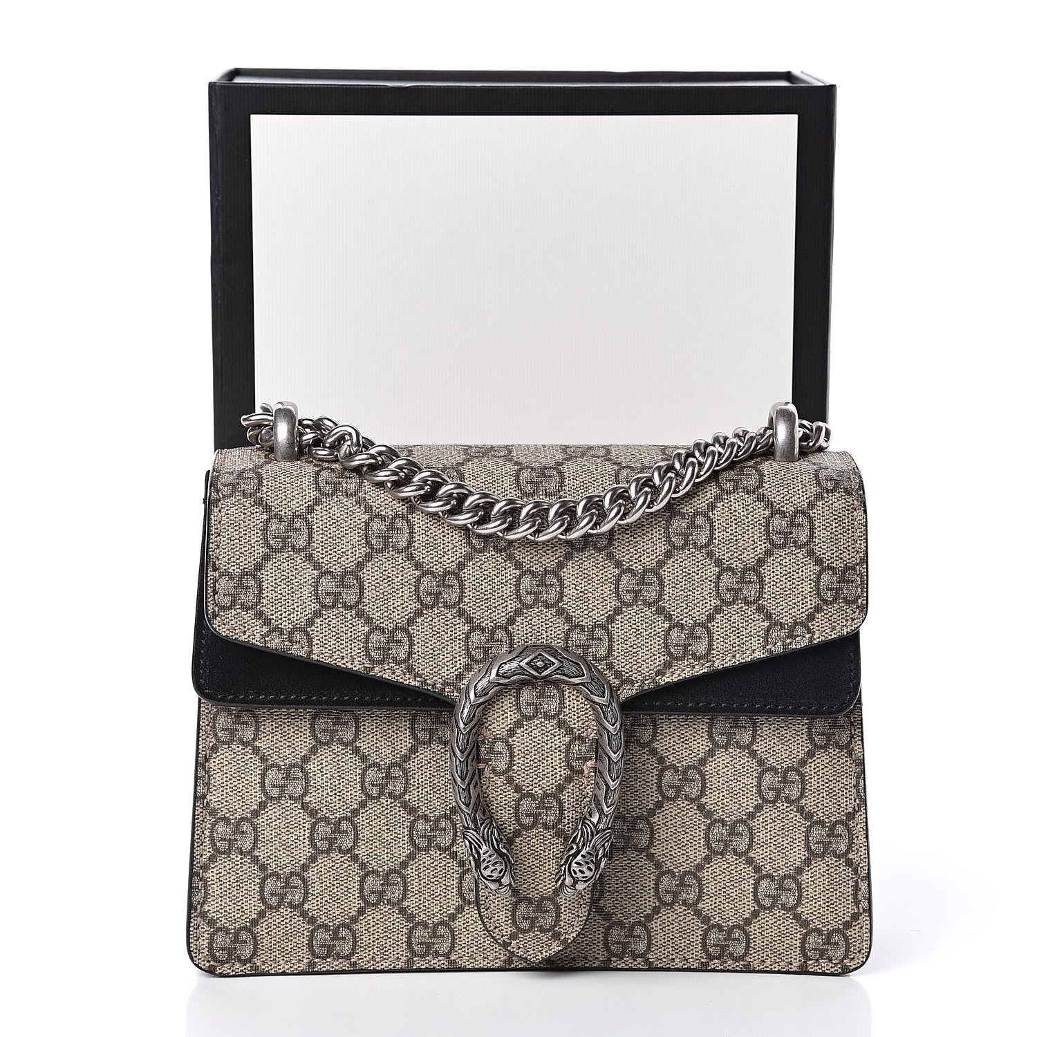 Gucci GG Supreme Monogram Mini Dionysus Shoulder Bag Black 12 of 12