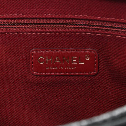 Chanel Crumpled Grained Calfskin Quilted Large Shiva Flap Black 7 of 10