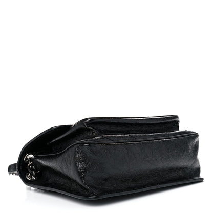 Saint Laurent Crinkled Calfskin Matelasse Monogram Medium Niki Chain Satchel Black 4 of 13