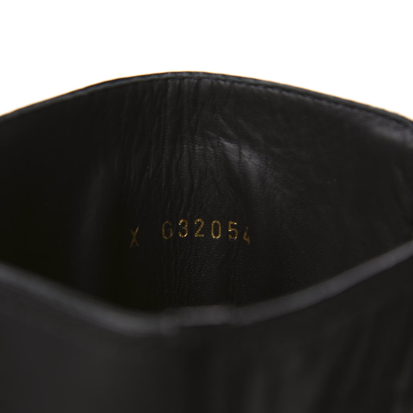 Calfskin Tall Boots 36.5 Black
