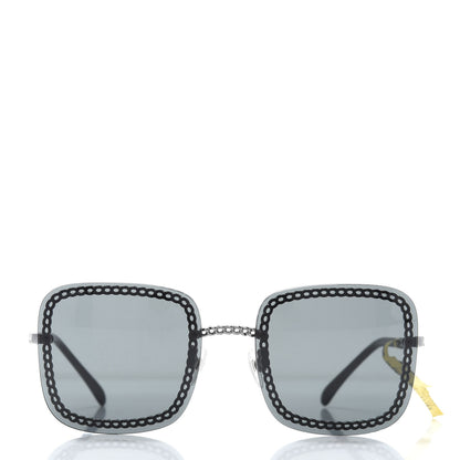 Chanel Chain Square Sunglasses 4244 Black 2 of 8