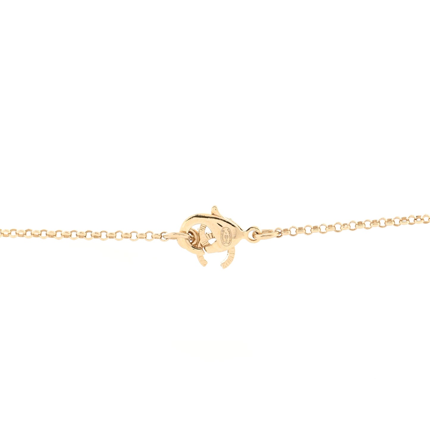 Crystal Pearl Camellia Necklace Gold