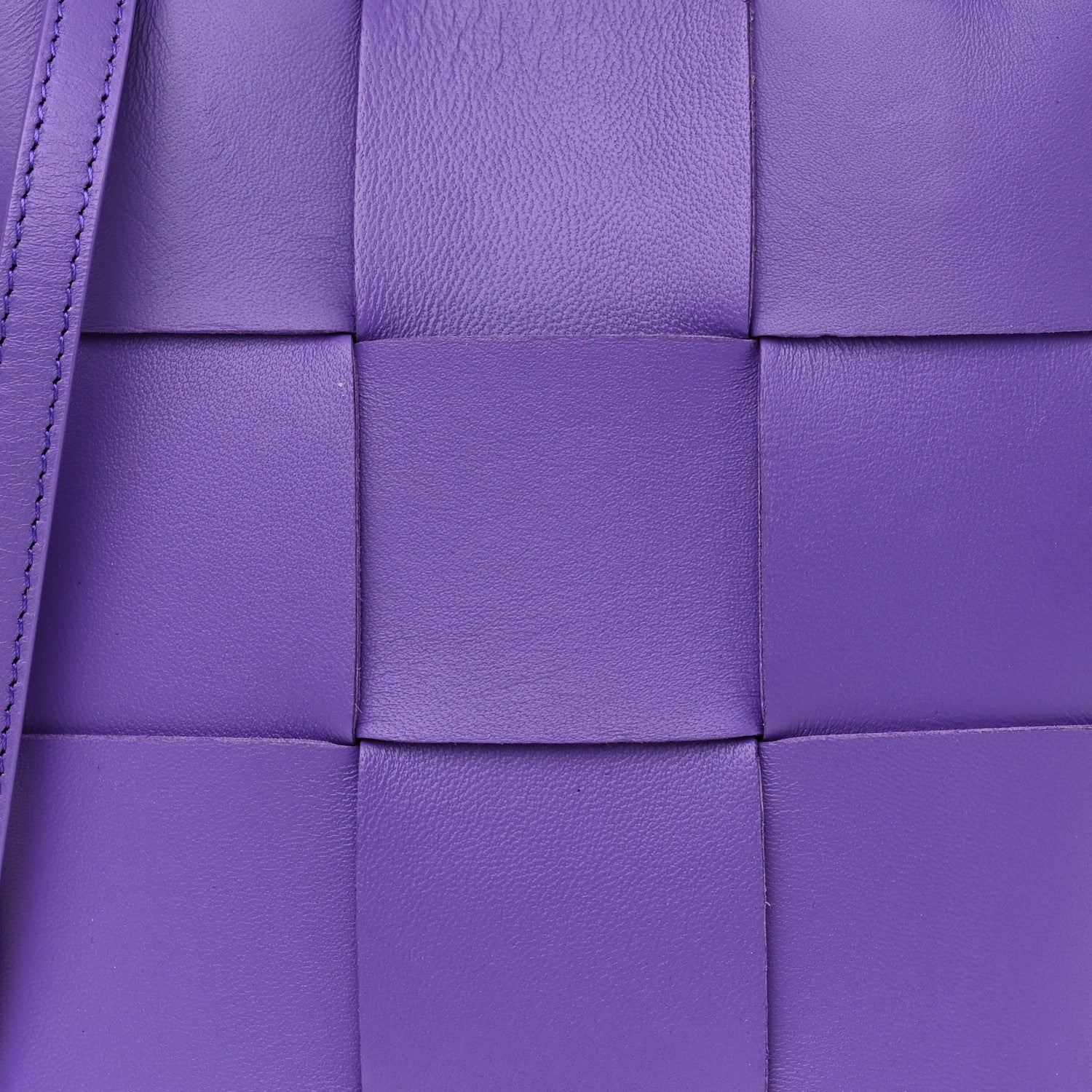 Bottega Veneta Lambskin Maxi Intrecciato North South Cassette Tote Purple 7 of 9