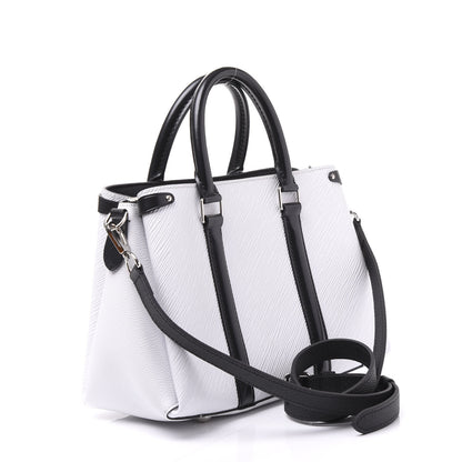 Louis Vuitton Epi Soufflot BB Optic White Black Scarlet 2 of 11
