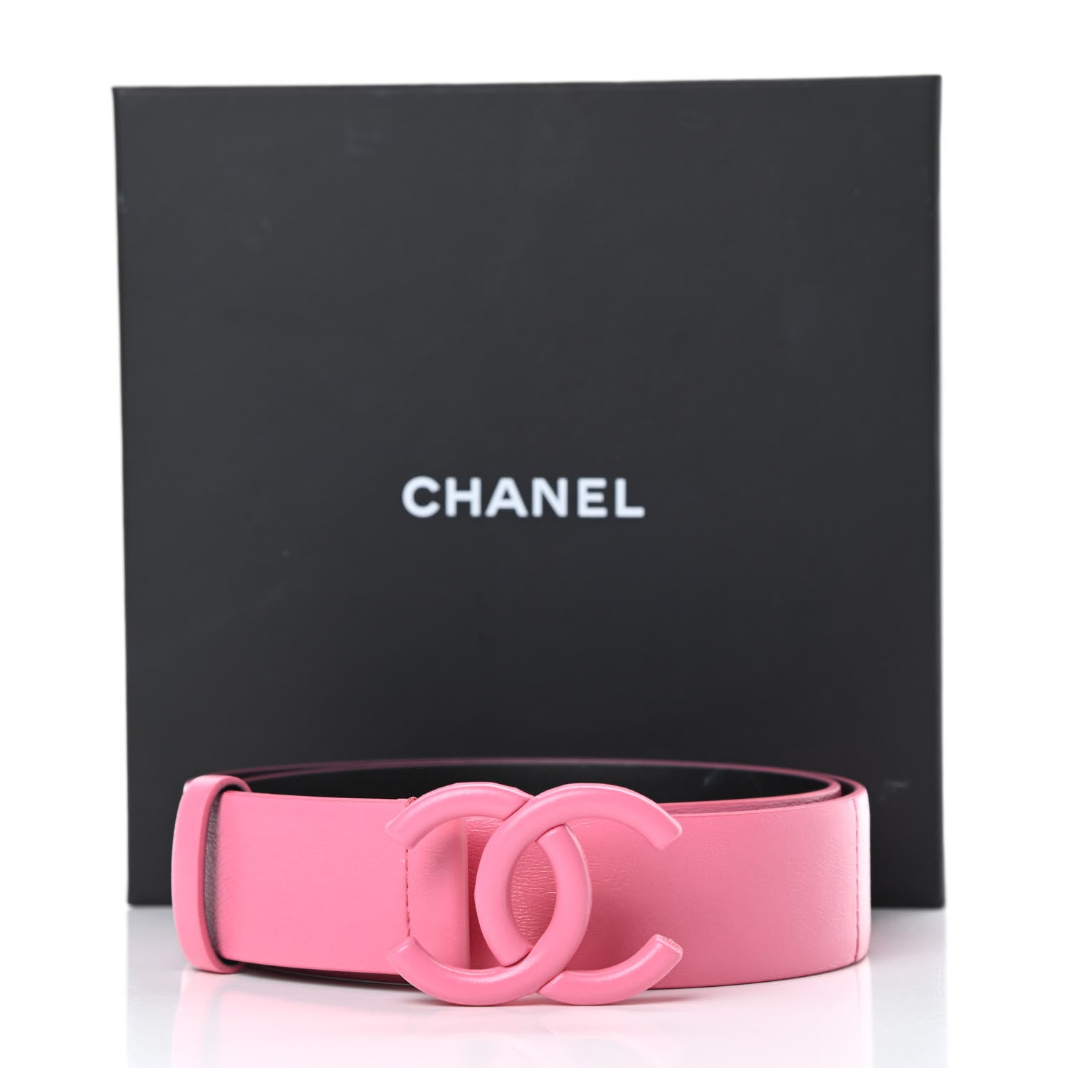 Chanel Lambskin CC Belt 75 30 Pink 9 of 9