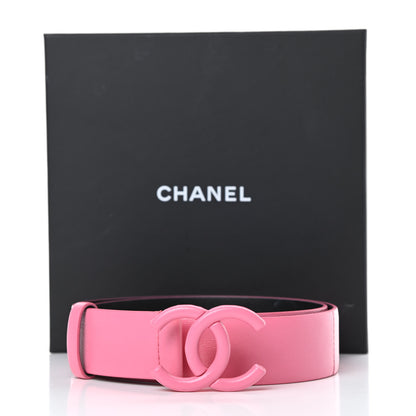 Chanel Lambskin CC Belt 75 30 Pink 9 of 9