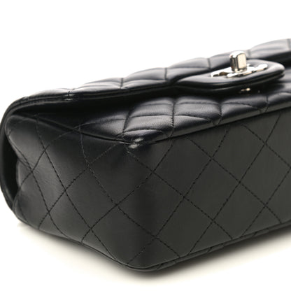 Chanel Lambskin Quilted Mini Rectangular Flap Black 9 of 12